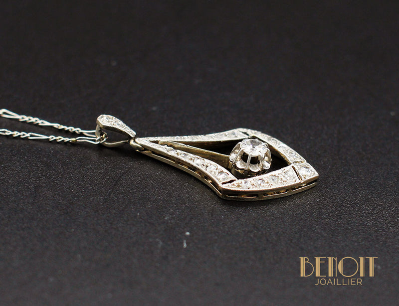 Pendentif Art Déco Diamants