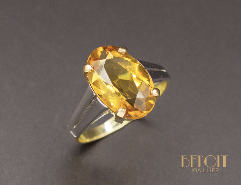 Bague Art Déco Topaze