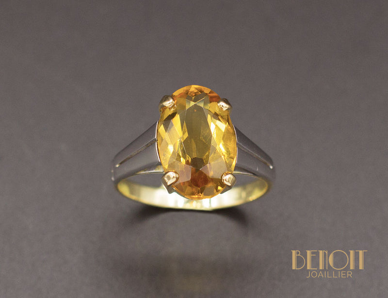 Bague Art Déco Topaze
