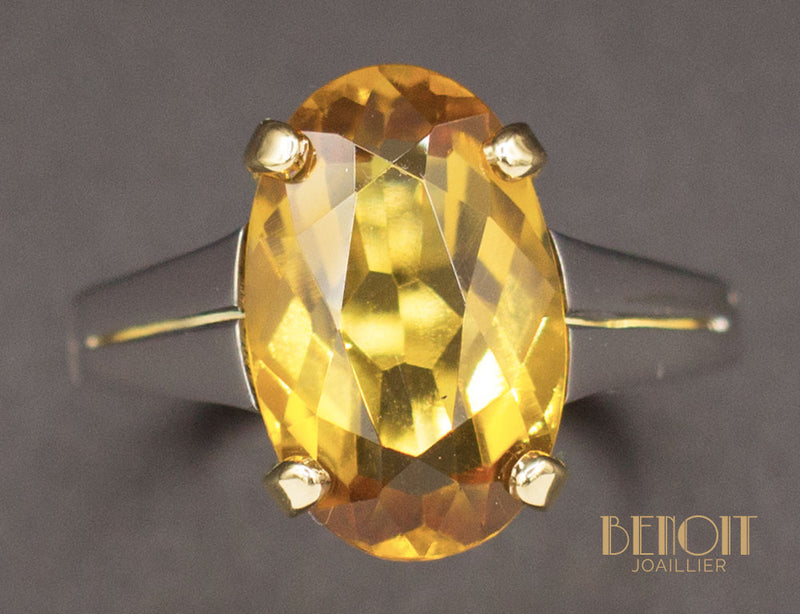 Bague Art Déco Topaze