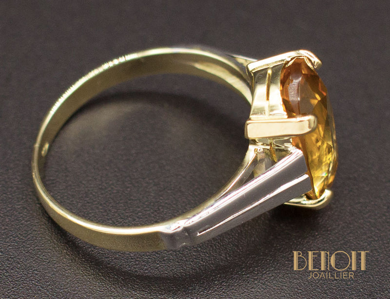 Bague Art Déco Topaze