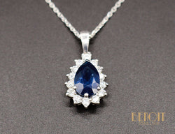 Pendentif Saphir Diamants