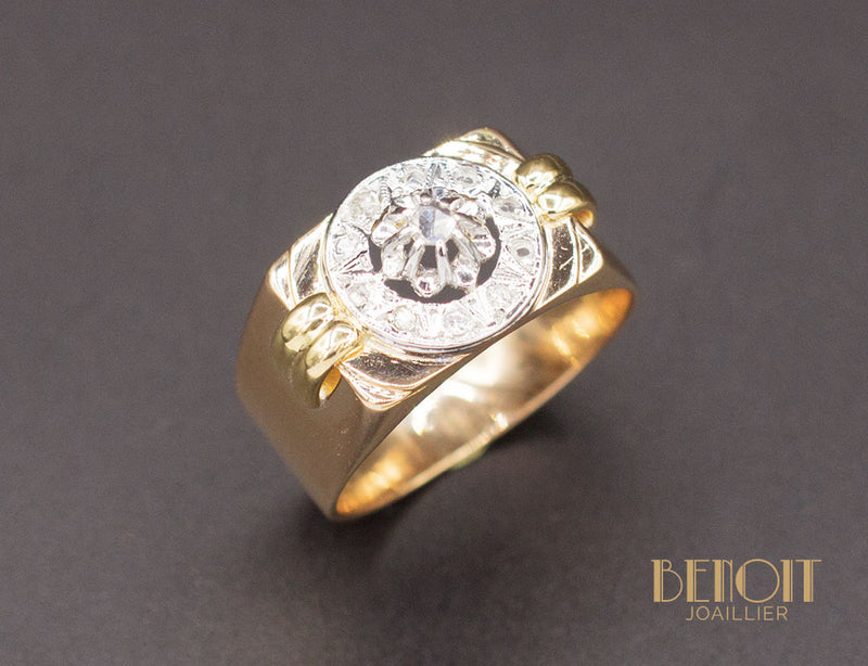 Bague Art Déco Style Tank