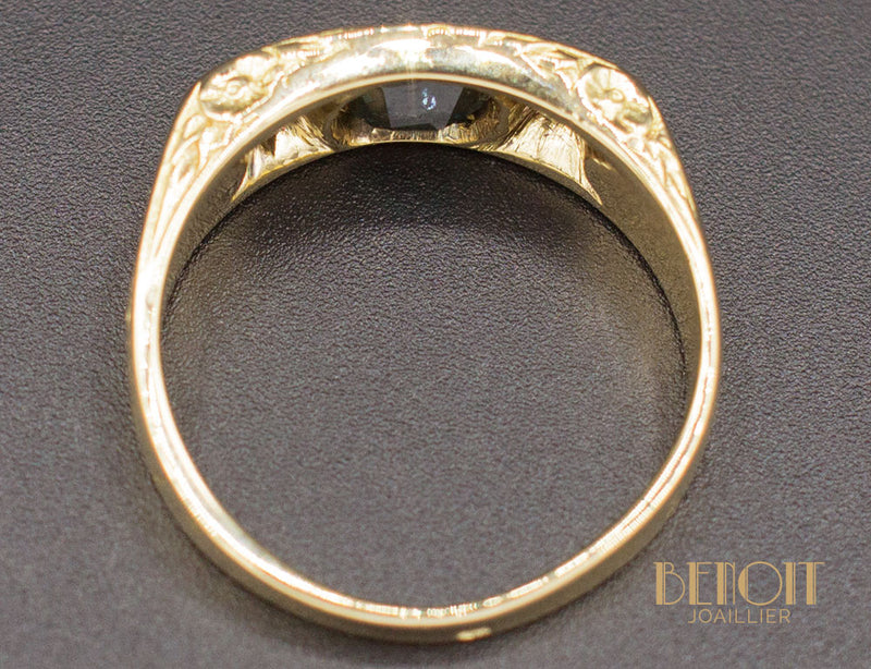 Bague Ancienne Saphir Diamants
