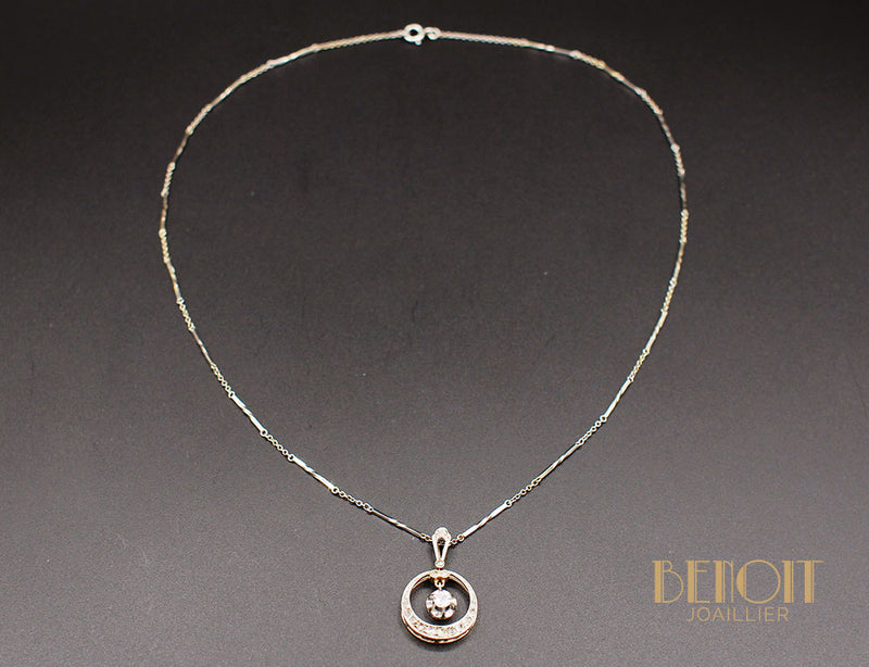 Pendentif Post Art Nouveau Diamants