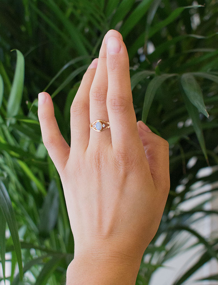 Bague Opale Diamants