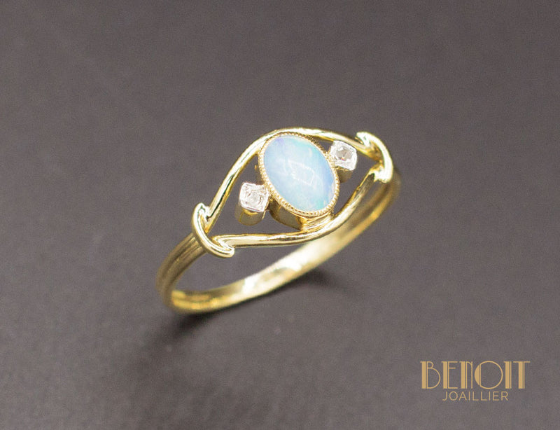 Bague Opale Diamants