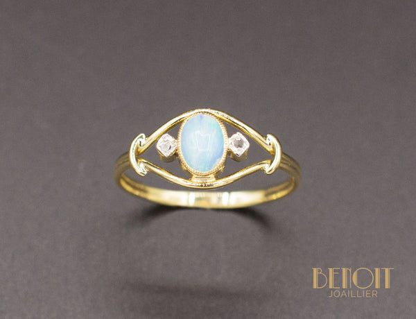 Bague Opale Diamants