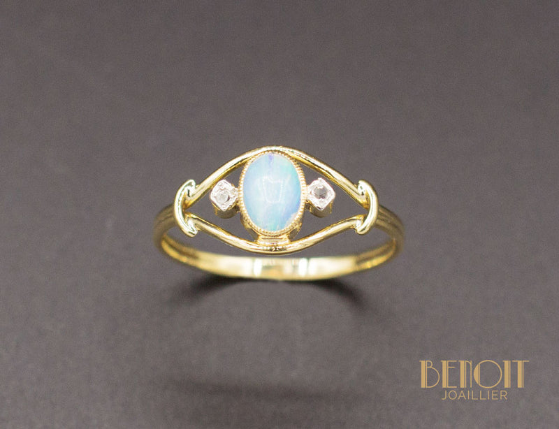 Bague Opale Diamants