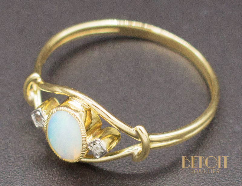 Bague Opale Diamants