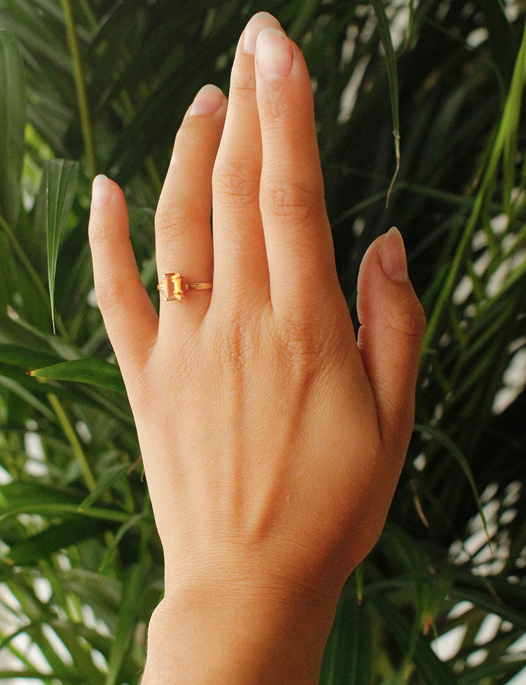 Bague Or Jaune Topaze
