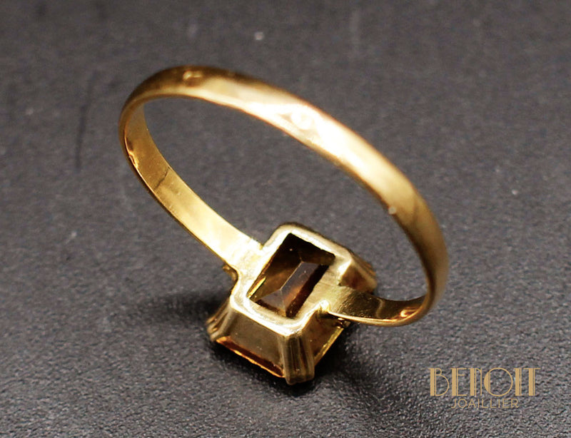 Bague Or Jaune Topaze