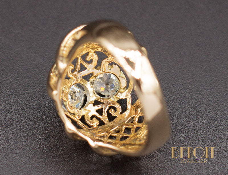 Bague 1950 Or Jaune Diamants