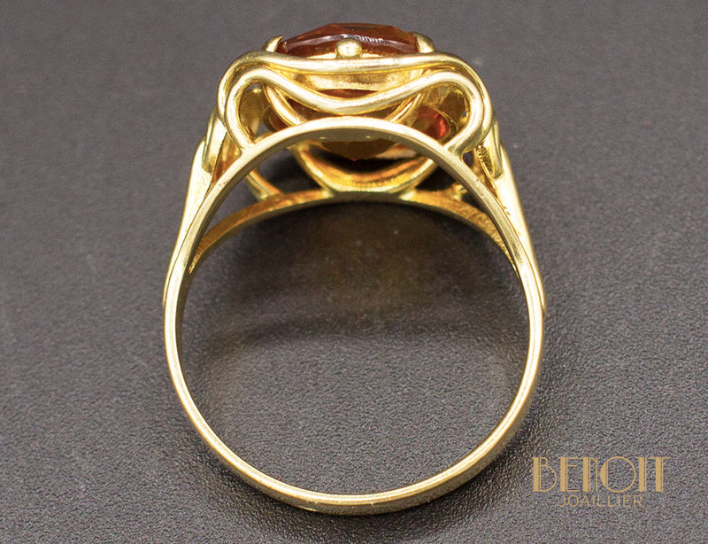 Bague 1950 Topaze Or Jaune