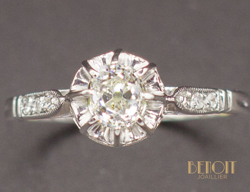 Solitaire Ancien Diamant