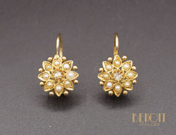 Dormeuses Anciennes Perles Diamants