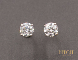 Boucles D'Oreilles Puces Diamants 0,30ct