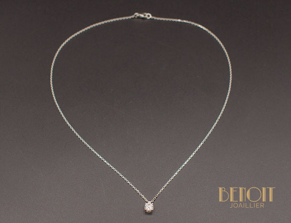 Pendentif Solitaire Diamant