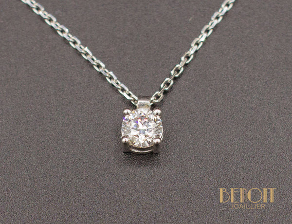 Pendentif Solitaire Diamant