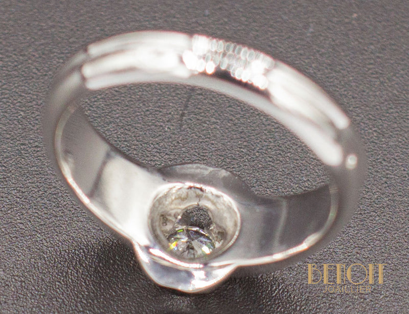 Bague Art Déco Or Blanc Diamant