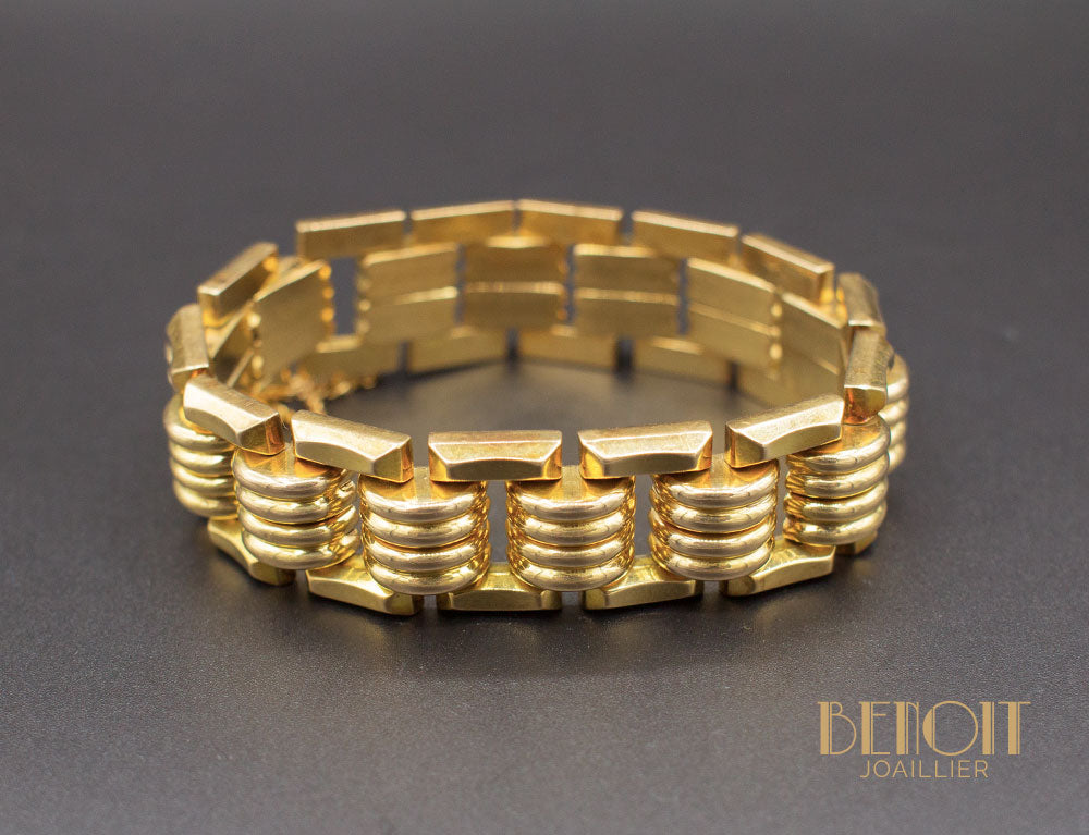 Bracelet Tank Or Jaune – Benoit Joaillier