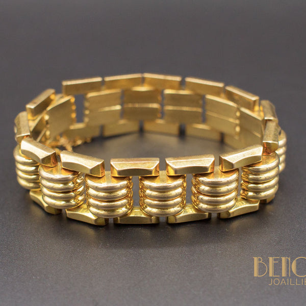 Bracelet Tank Or Jaune – Benoit Joaillier