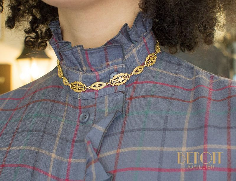 Bracelet / Collier Or Jaune XIXe siècle