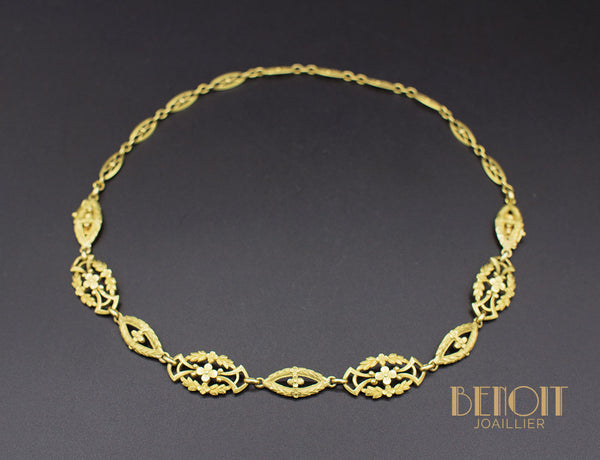 Bracelet / Collier Or Jaune XIXe siècle