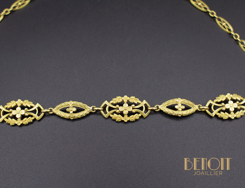Bracelet / Collier Or Jaune XIXe siècle