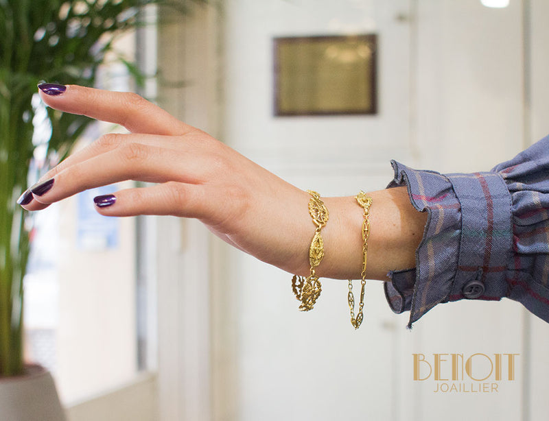 Bracelet / Collier Or Jaune XIXe siècle