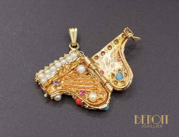 Pendentif Piano Or Jaune