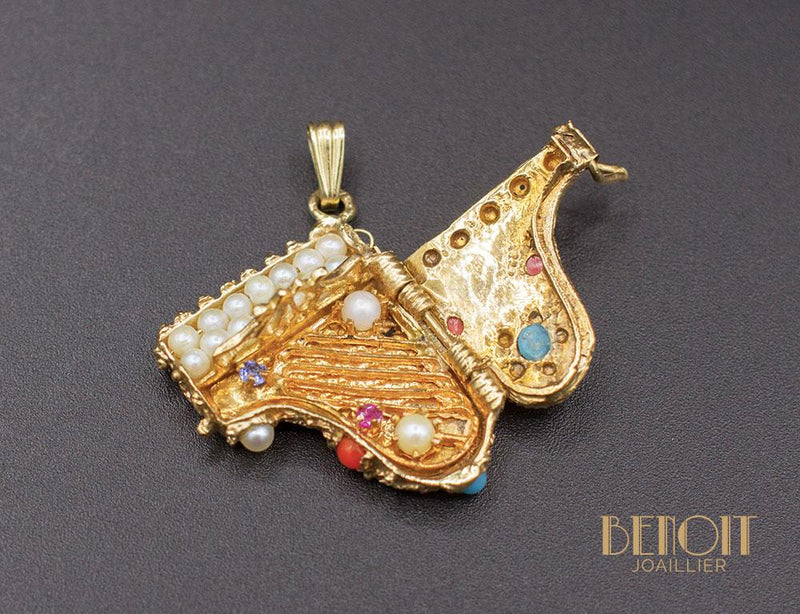 Pendentif Piano Or Jaune