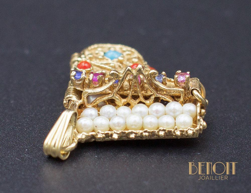 Pendentif Piano Or Jaune