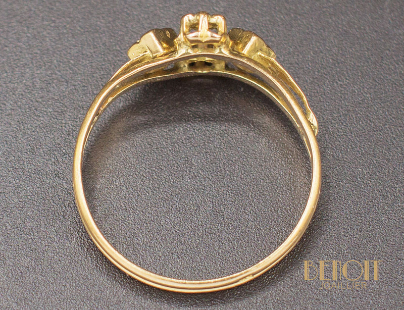 Bague XIXe Or Diamants