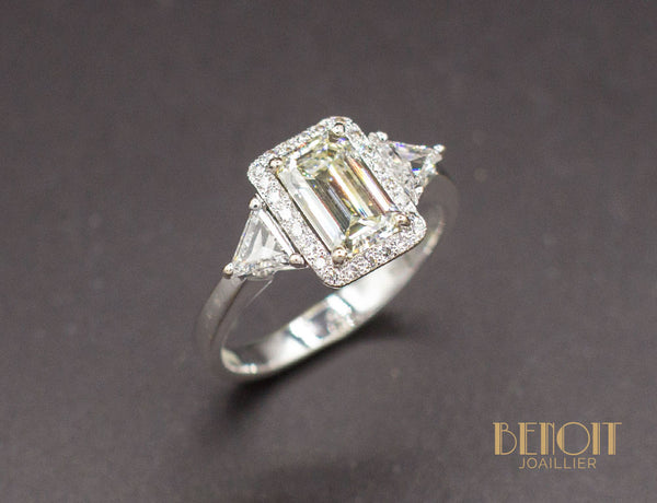 Bague Diamants Or Blanc