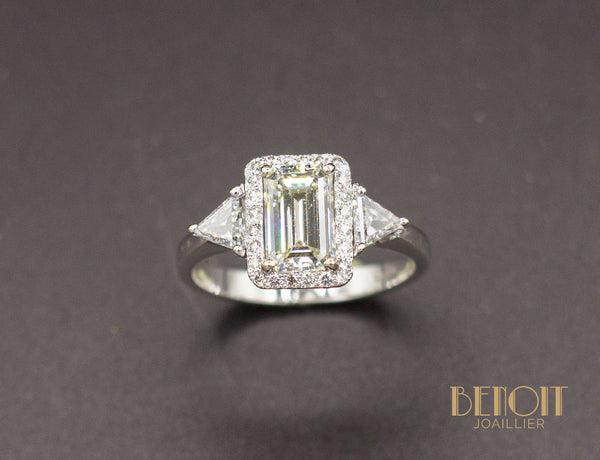 Bague Diamants Or Blanc