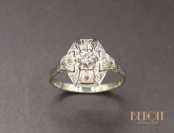 Bague Art Déco Diamants