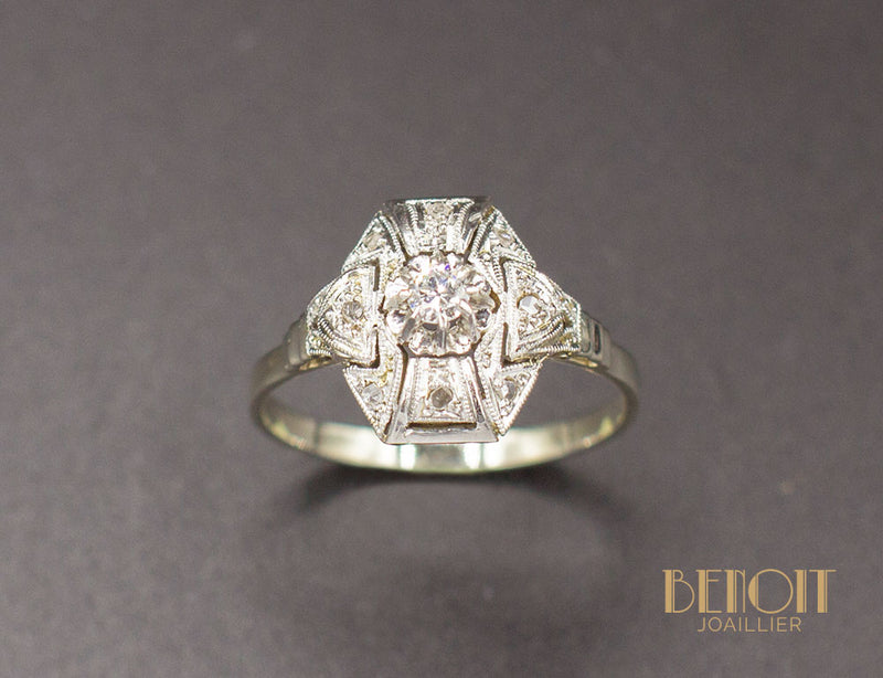 Bague Art Déco Diamants