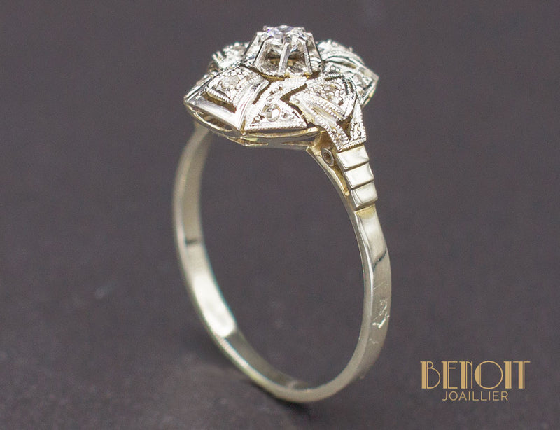 Bague Art Déco Diamants
