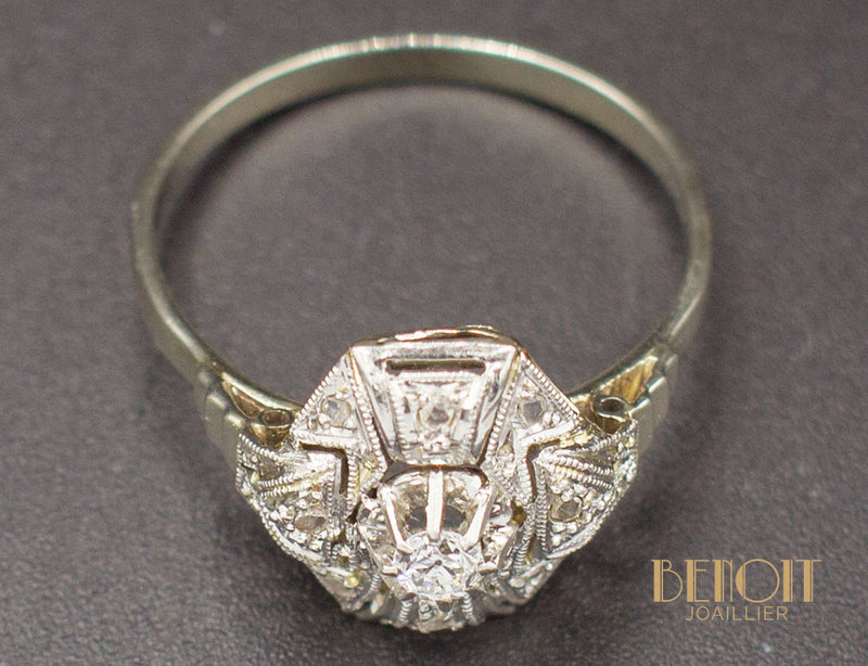 Bague Art Déco Diamants