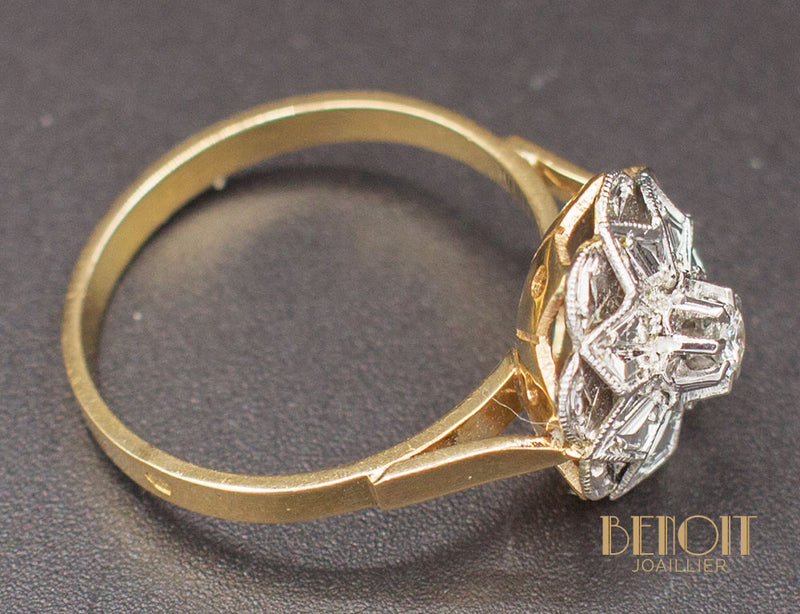 Bague Style Fleur Diamant