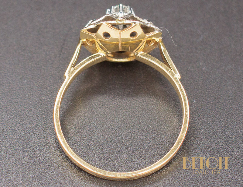 Bague Style Fleur Diamant