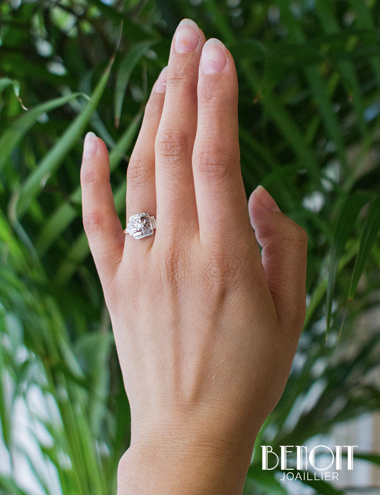 Bague Art Déco Diamants