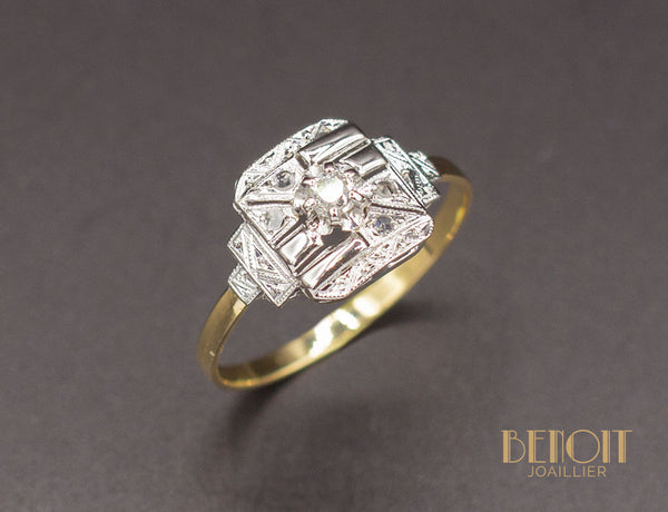 Bague Art Déco Diamants