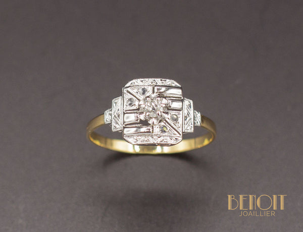 Bague Art Déco Diamants