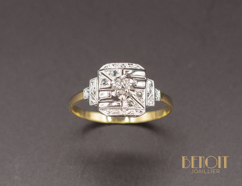 Bague Art Déco Diamants