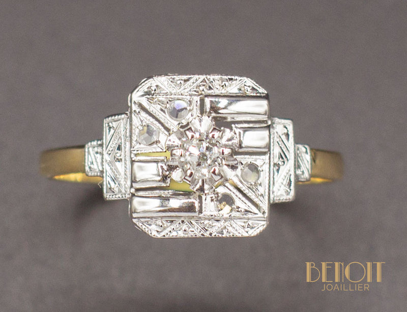 Bague Art Déco Diamants