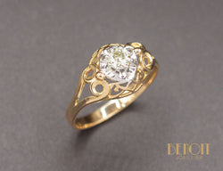 Bague 1950 Diamant Jaune