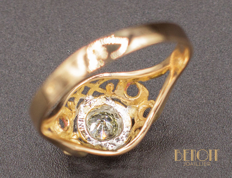 Bague 1950 Diamant Jaune