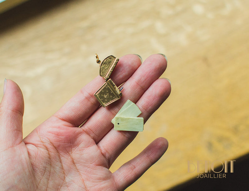 Pendentif Carnet de Bal Or Jaune